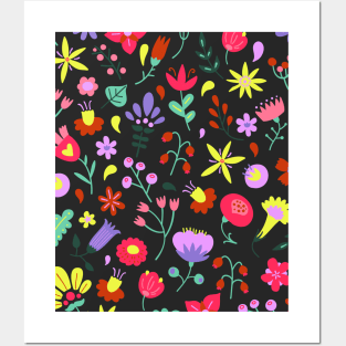 Flowers Pattern Posters and Art